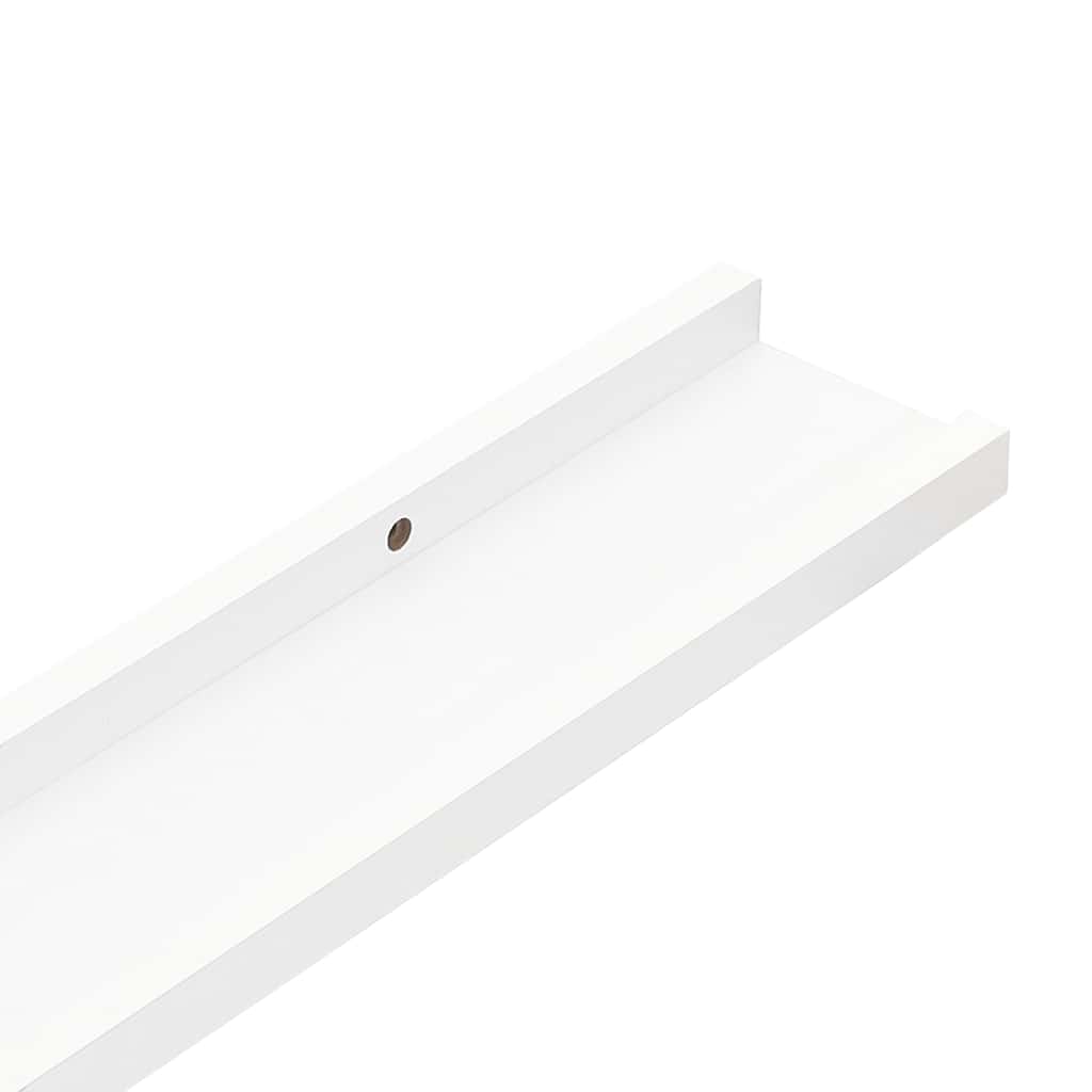 gallerihylder 2 stk. 80x9x3 cm MDF hvid