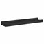 gallerihylder 2 stk. 40x9x3 cm MDF sort