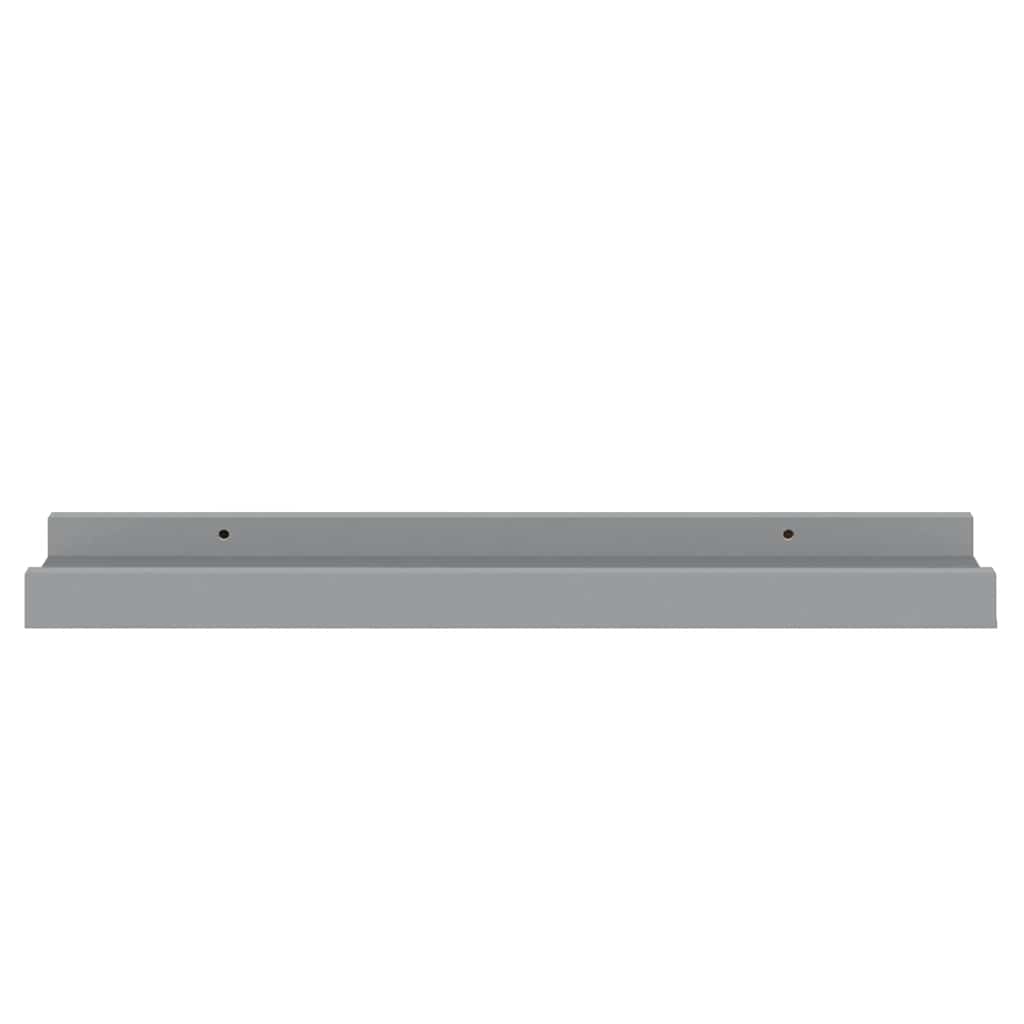 gallerihylder 2 stk. 40x9x3 cm MDF grå