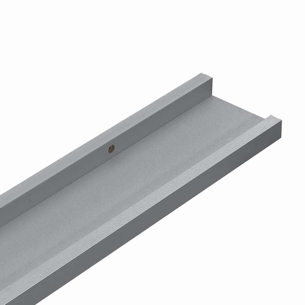 gallerihylder 2 stk. 40x9x3 cm MDF grå