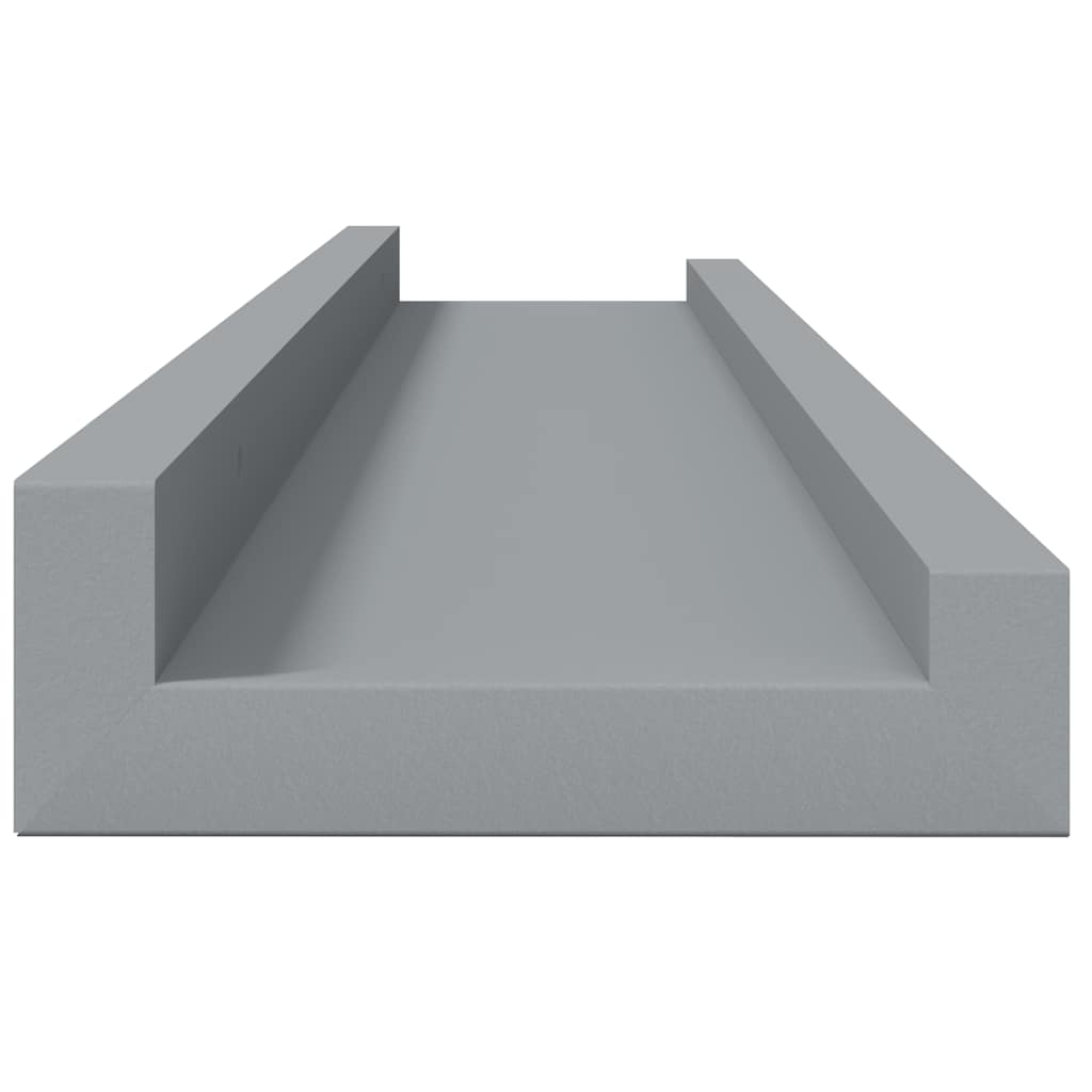 gallerihylder 2 stk. 60x9x3 cm MDF grå