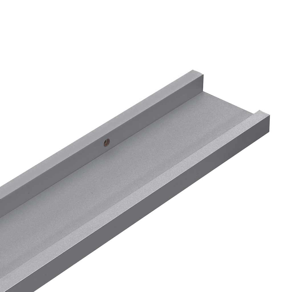 gallerihylder 2 stk. 60x9x3 cm MDF grå