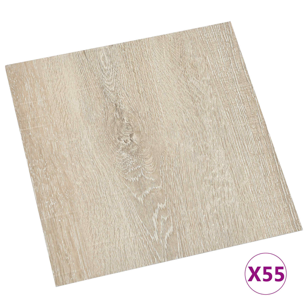 Gulvplanker Beige 5,11 m² 55 stk. PVC