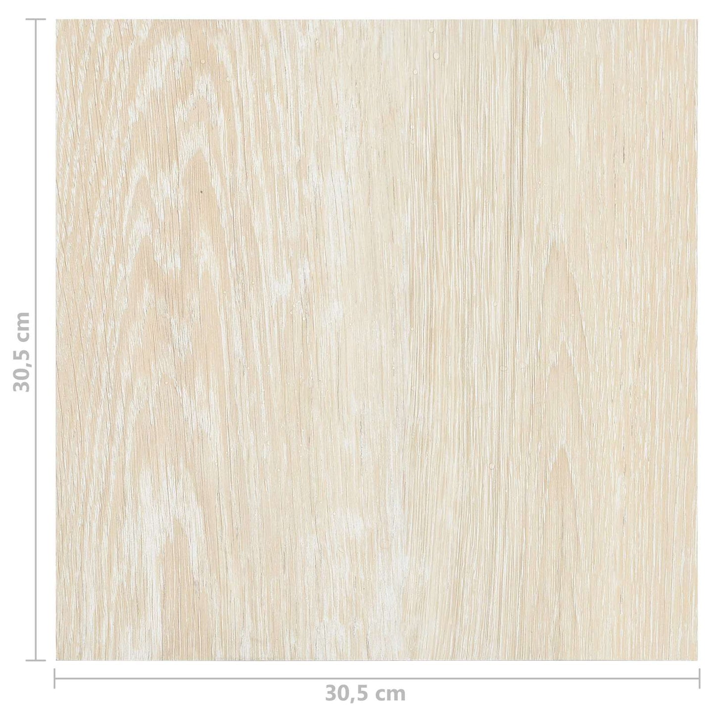 Gulvplanker Hvid og Beige 5,11 m² 55 stk. PVC
