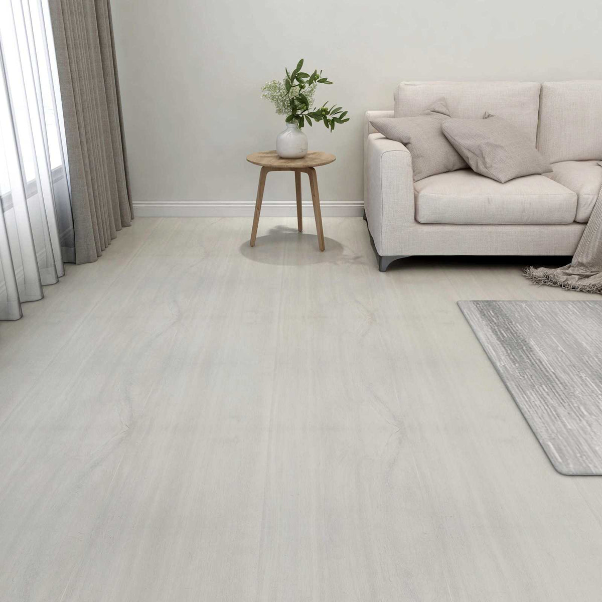 Gulvplanker Creme 5,11 m² 55 stk. PVC