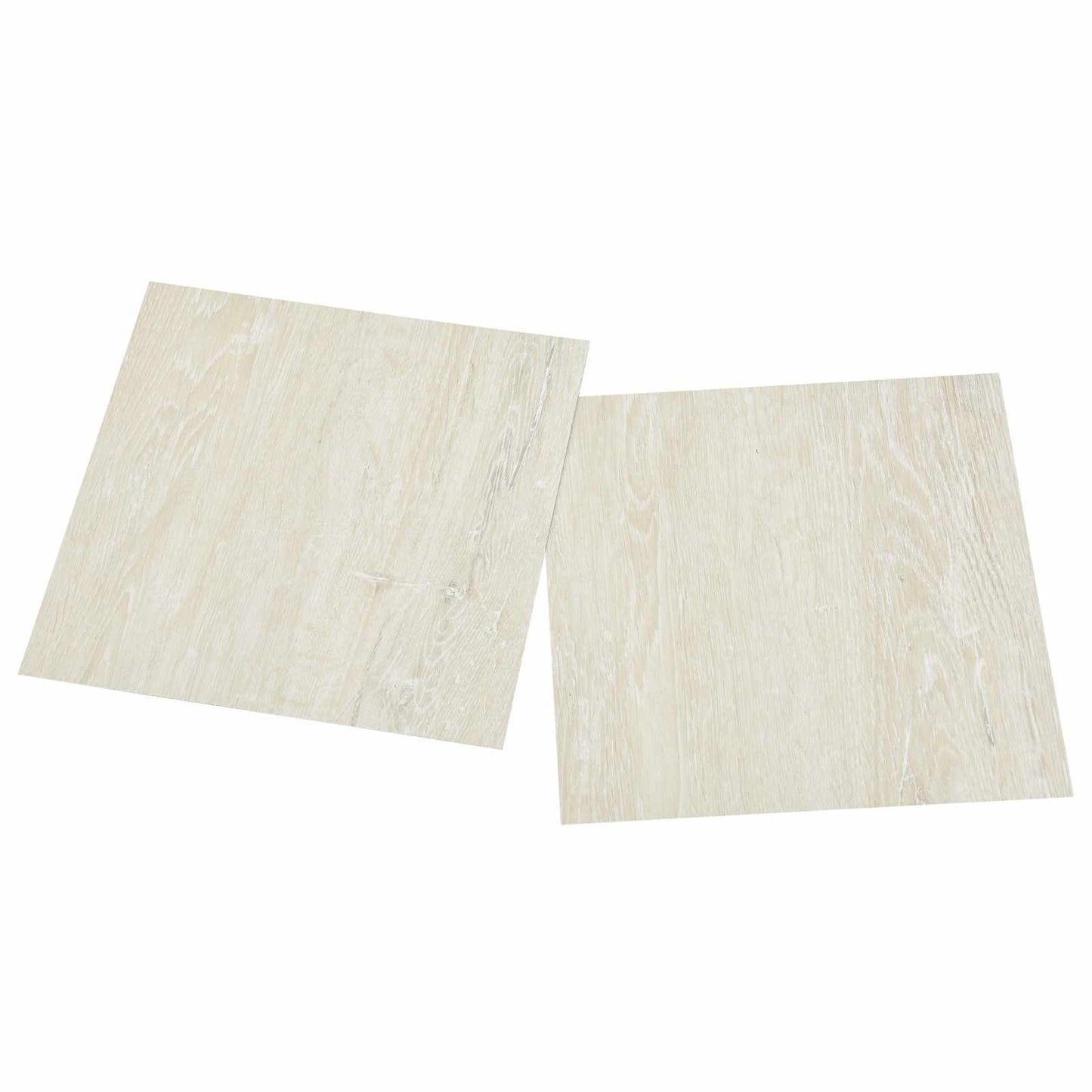 Gulvplanker Cremehvid 5,11 m² 55 stk. PVC