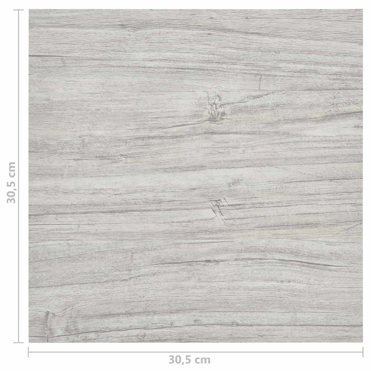 Gulvplanker Grå og Træ 5,11 m² 55 stk. PVC