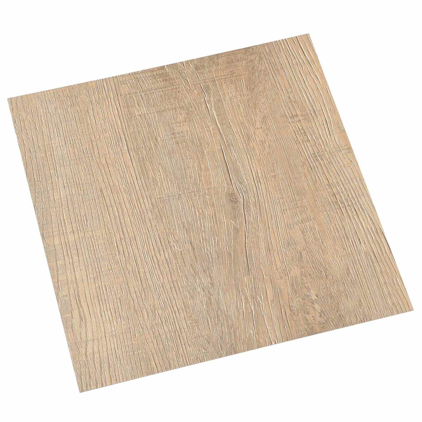Gulvplanker Lys Grå, Mørk Brun 5,11 m² 55 stk. PVC