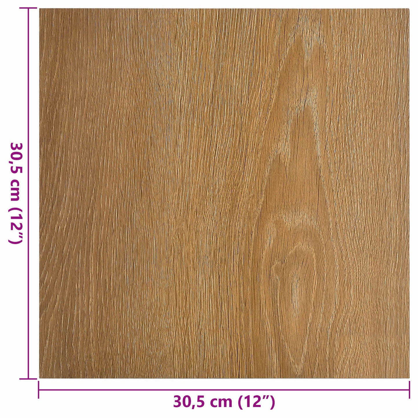 Gulvplanker Brun 5,11 m² 55 stk. PVC