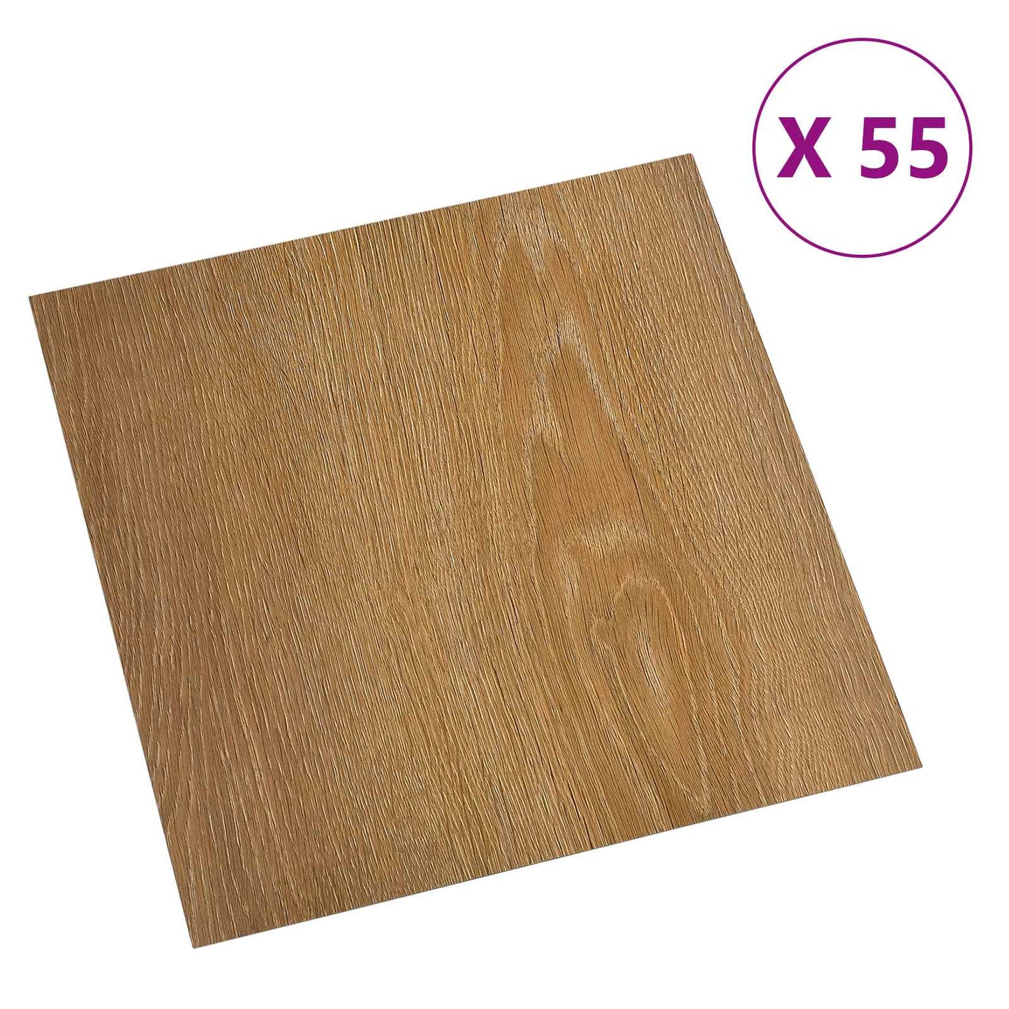 Gulvplanker Brun 5,11 m² 55 stk. PVC