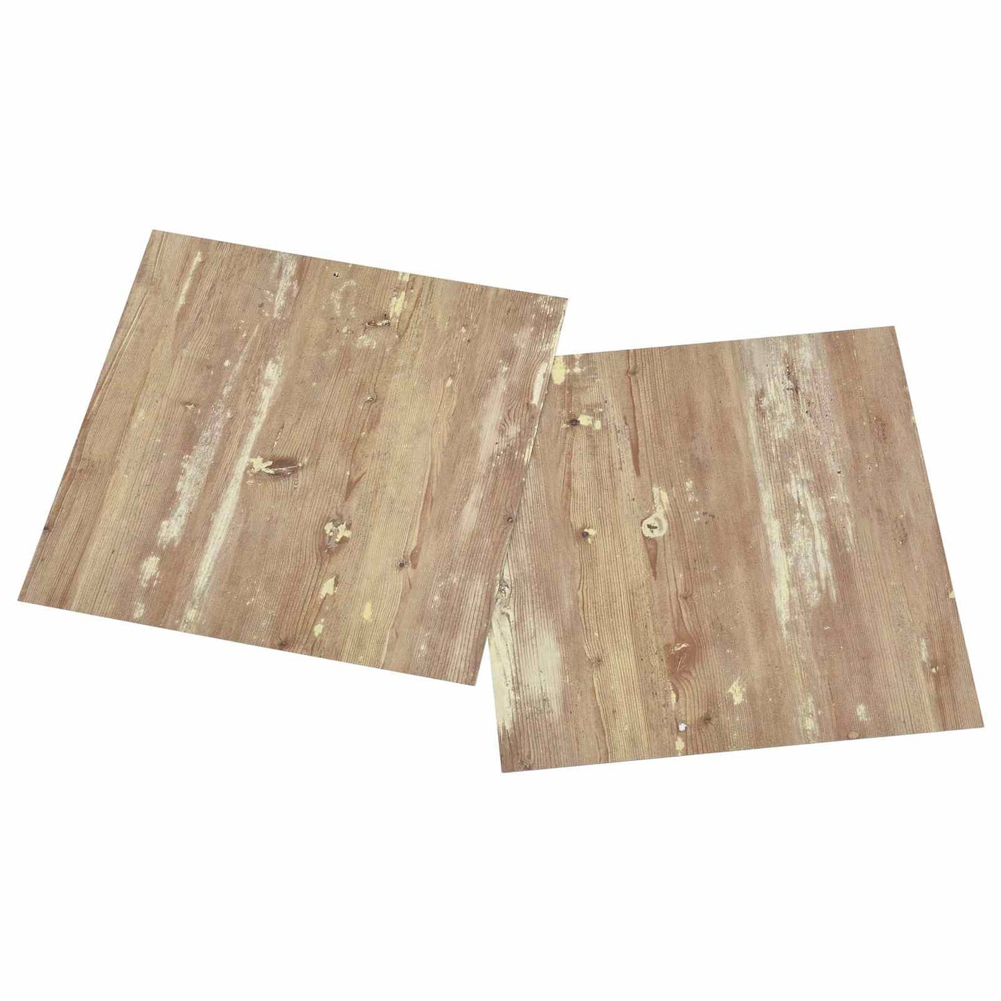 Gulvplanker Creme og lys brun 5,11 m² 55 stk. PVC