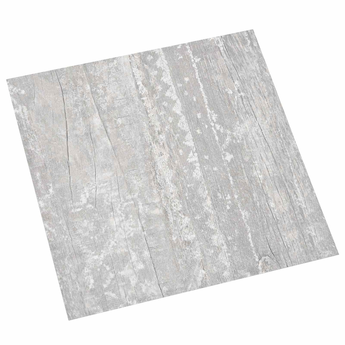 Gulvplanker Lys Grå og Hvid 5,11 m² 55 stk. PVC