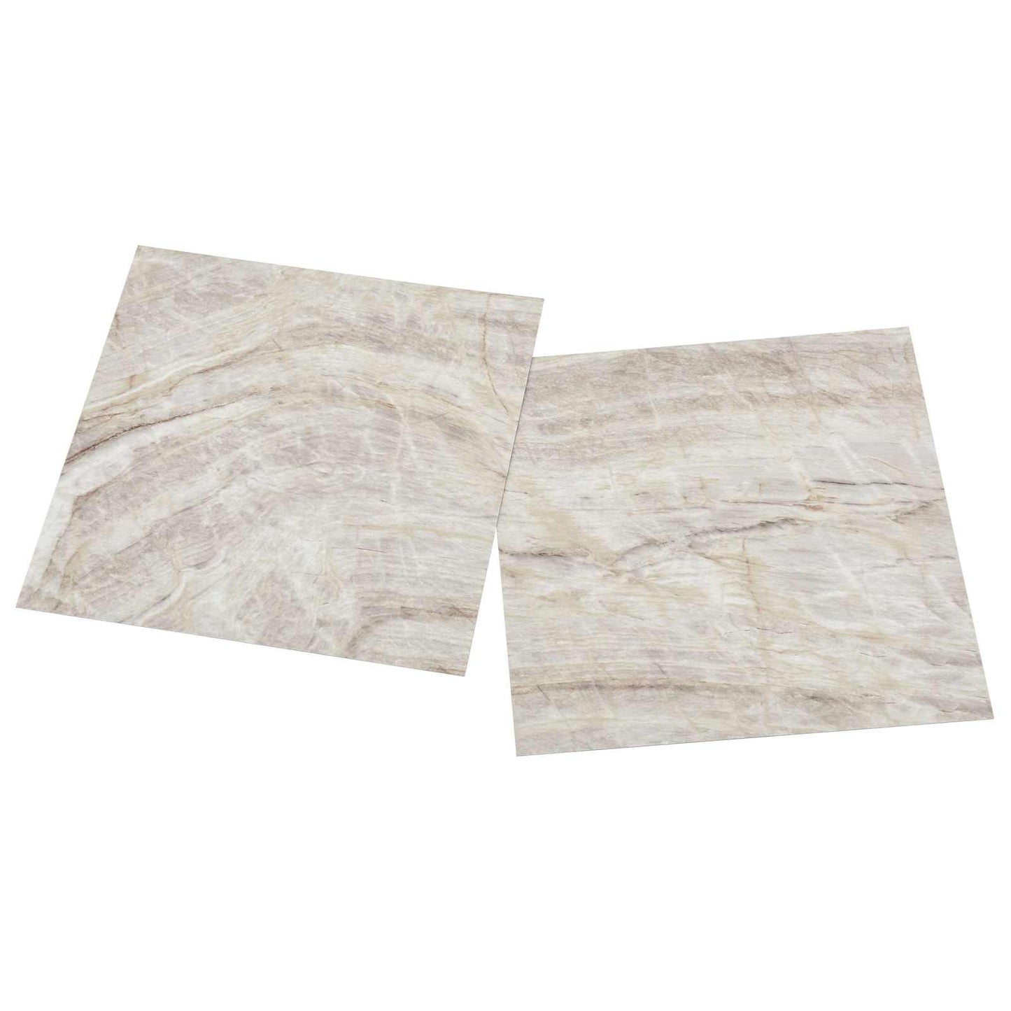 Gulvplanker Brun og Beige 5,11 m² 55 stk. PVC