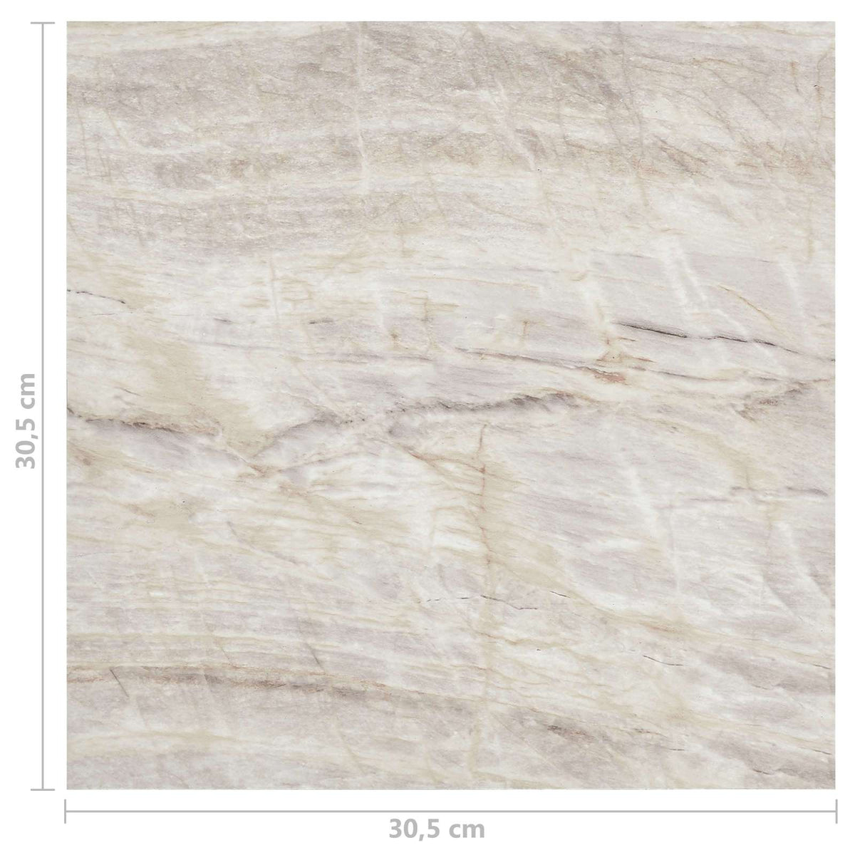 Gulvplanker Brun og Beige 5,11 m² 55 stk. PVC