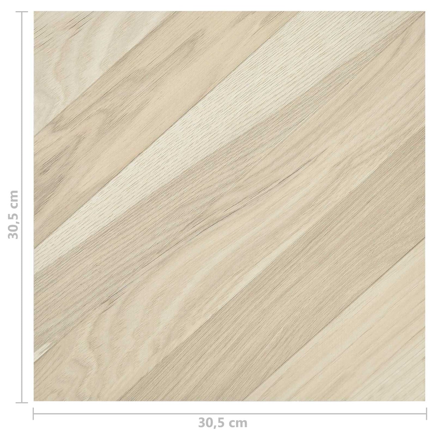 Gulvplanker Beige 5,11 m² 55 stk. PVC