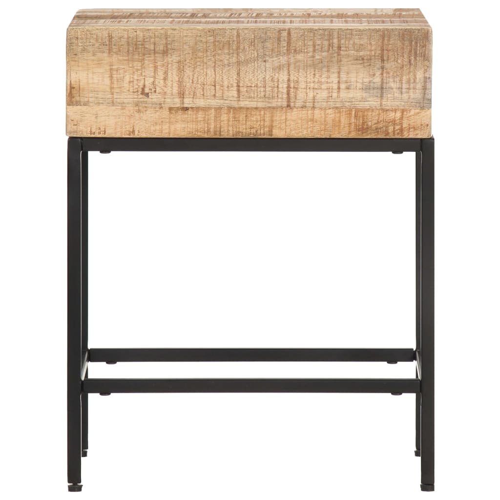 sidebord 40x30x50 cm massivt ru mangotræ