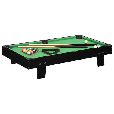 mini-poolbord 92x52x19 cm sort og grøn