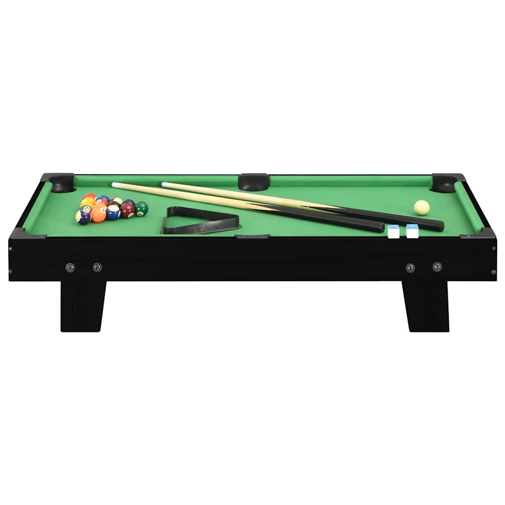 mini-poolbord 92x52x19 cm sort og grøn