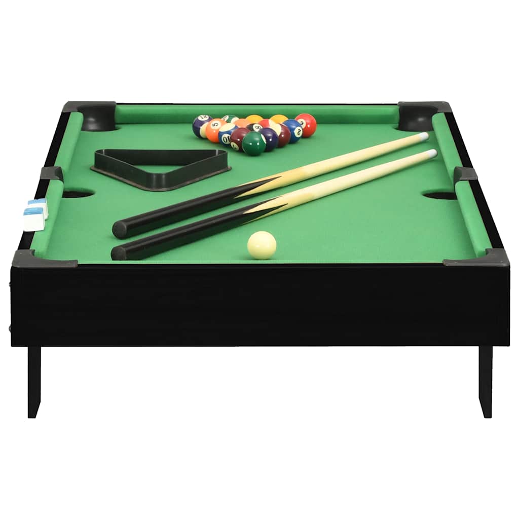 mini-poolbord 92x52x19 cm sort og grøn