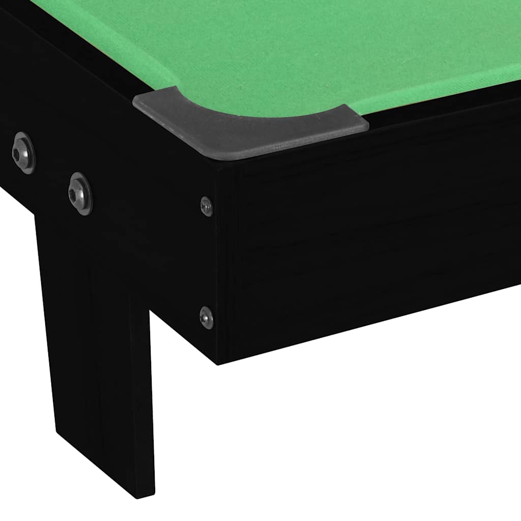 mini-poolbord 92x52x19 cm sort og grøn