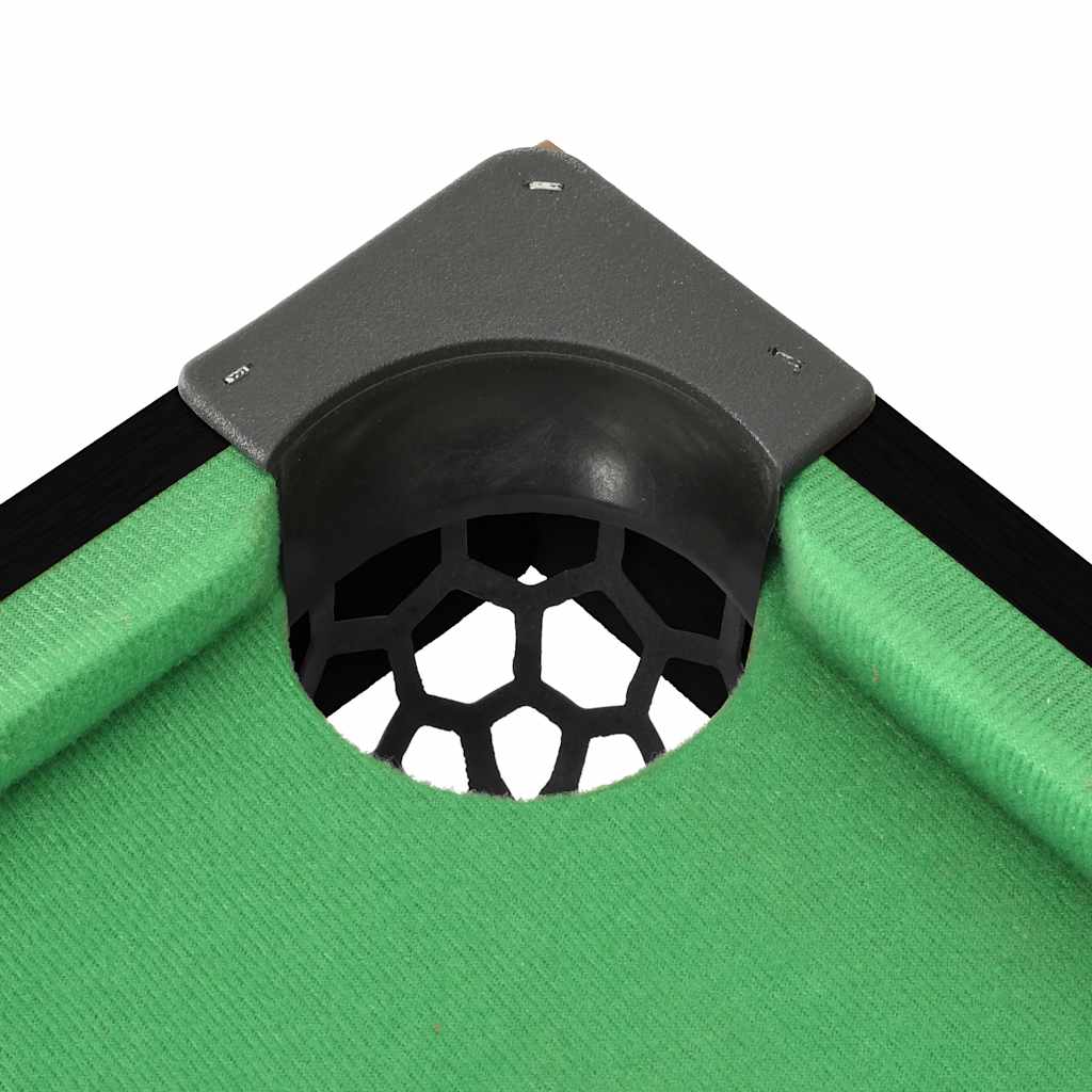 mini-poolbord 92x52x19 cm sort og grøn