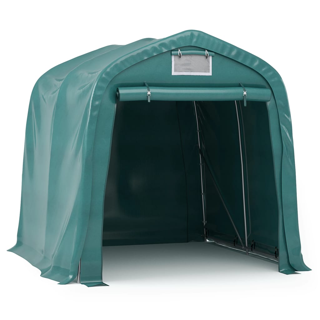 garagetelt 2,4x2,4 cm PVC grøn
