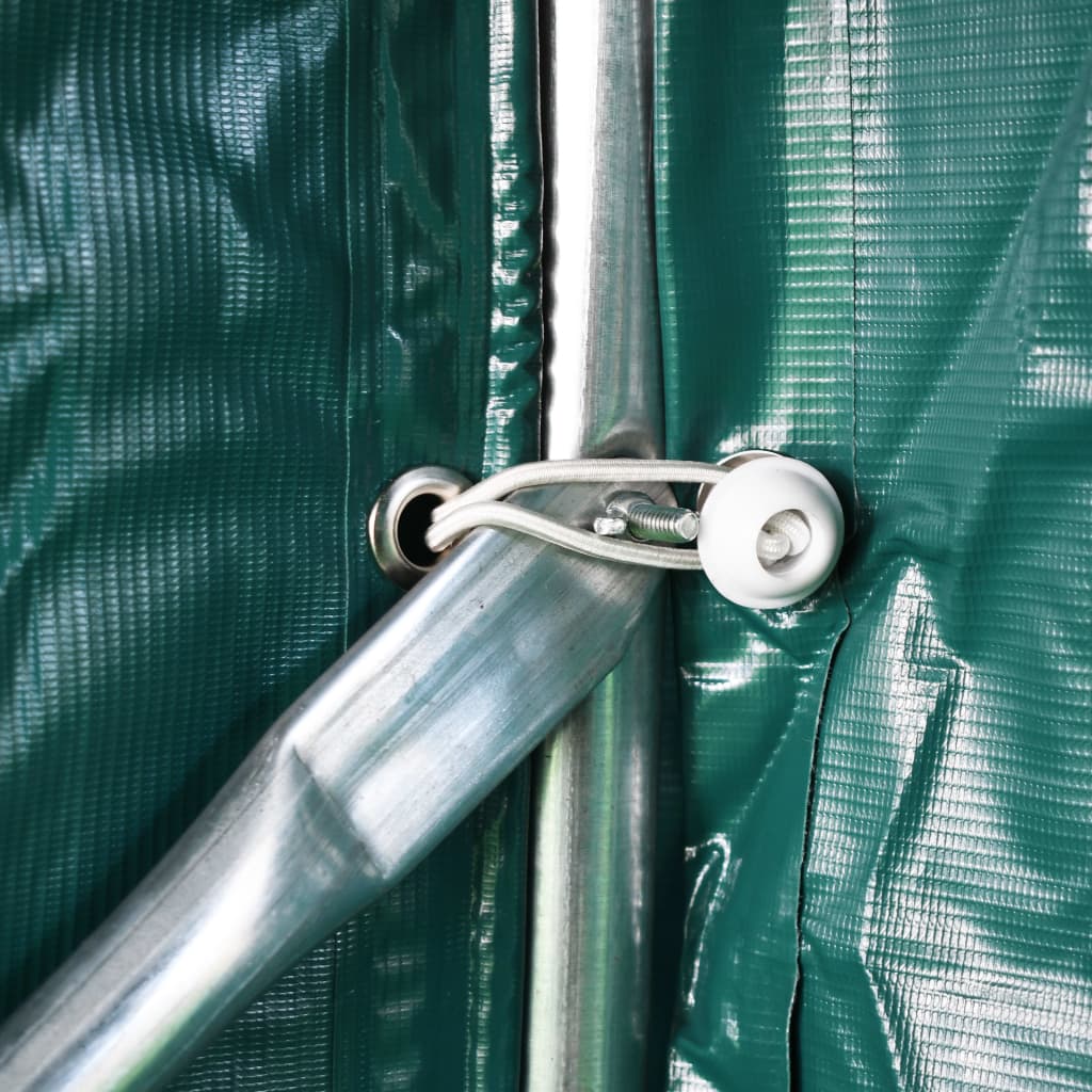 garagetelt 2,4x2,4 cm PVC grøn