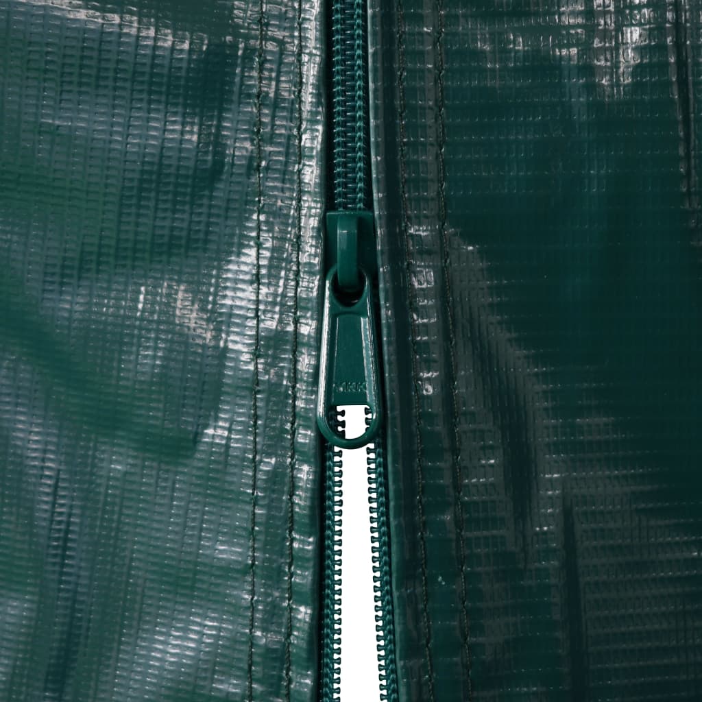 garagetelt 2,4x2,4 cm PVC grøn