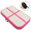 oppustelig gymnastikmåtte med pumpe 60x100x15 cm PVC lyserød