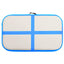 oppustelig gymnastikmåtte med pumpe 60x100x15 cm PVC blå