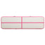oppustelig gymnastikmåtte m. pumpe 700x100x15 cm PVC lyserød