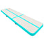 oppustelig gymnastikmåtte m. pumpe 700x100x15 cm PVC grøn