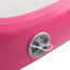 oppustelig gymnastikmåtte med pumpe 300x100x20 cm PVC lyserød