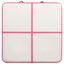 oppustelig gymnastikmåtte med pumpe 200x200x10 cm PVC lyserød