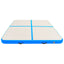 oppustelig gymnastikmåtte m. pumpe 200x200x15 cm PVC blå