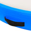 oppustelig gymnastikmåtte med pumpe 100x100x10 cm PVC blå