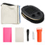 oppustelig gymnastikmåtte med pumpe 100x100x15 cm PVC pink
