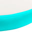 oppustelig gymnastikmåtte med pumpe 100x100x15 cm PVC grøn