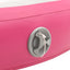oppustelig gymnastikmåtte med pumpe 100x100x20 cm PVC lyserød