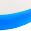 oppustelig gymnastikmåtte med pumpe 100x100x20 cm PVC blå