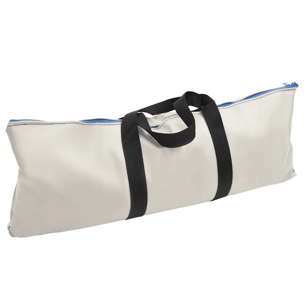 oppustelig gymnastikmåtte med pumpe 100x100x20 cm PVC grøn