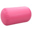 oppustelig gymnastikrulle med pumpe 100x60 cm PVC lyserød