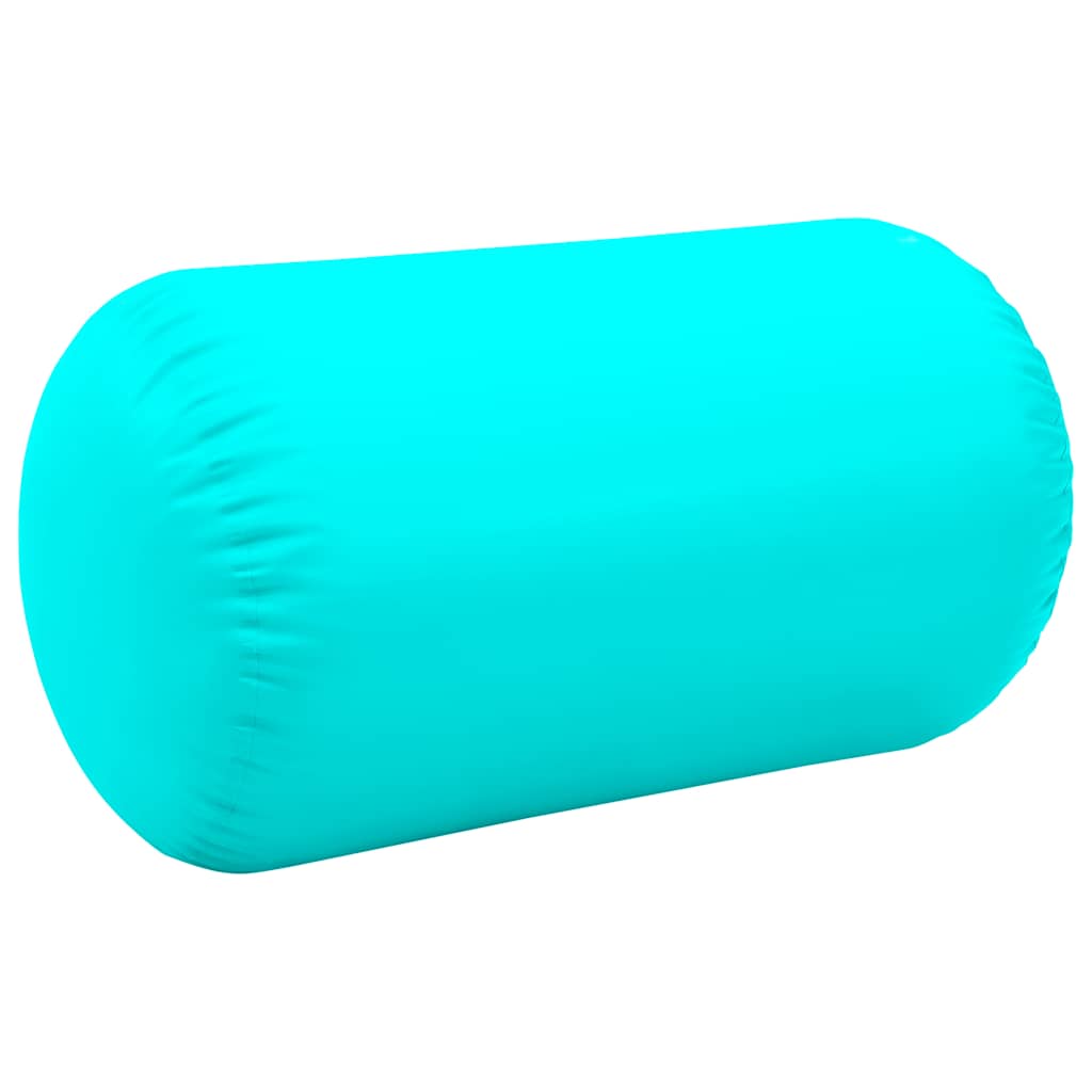 oppustelig gymnastikrulle med pumpe 100x60 cm PVC grøn