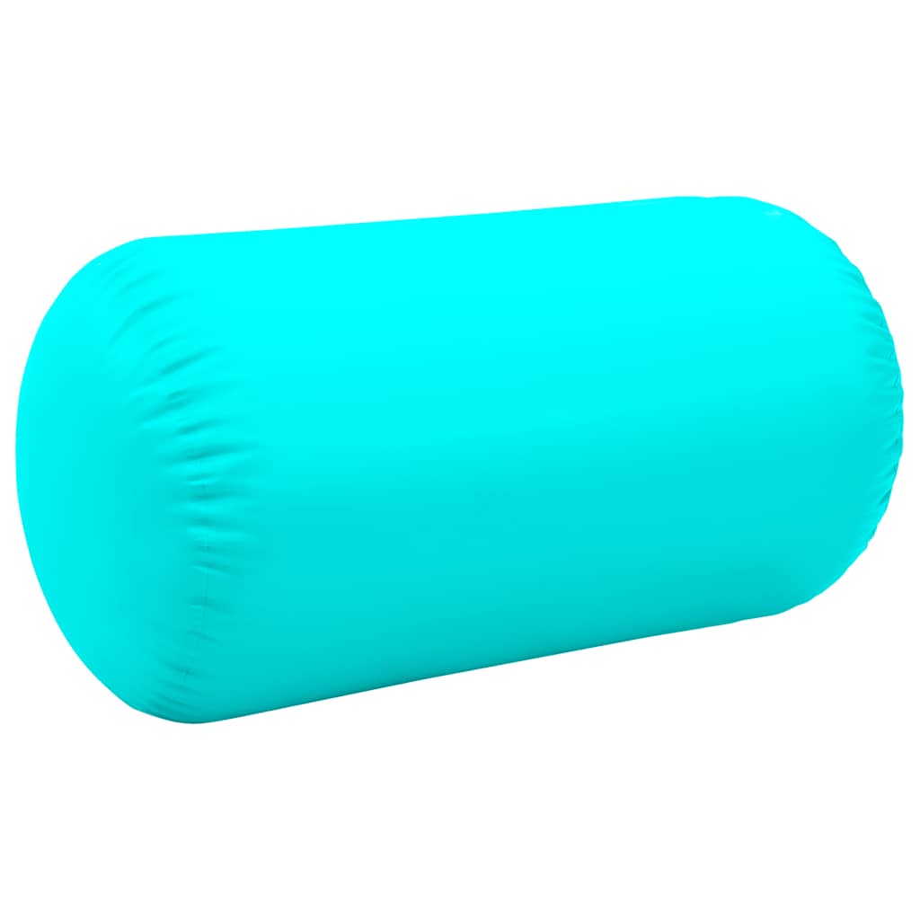 oppustelig gymnastikrulle med pumpe 120x75 cm PVC grøn