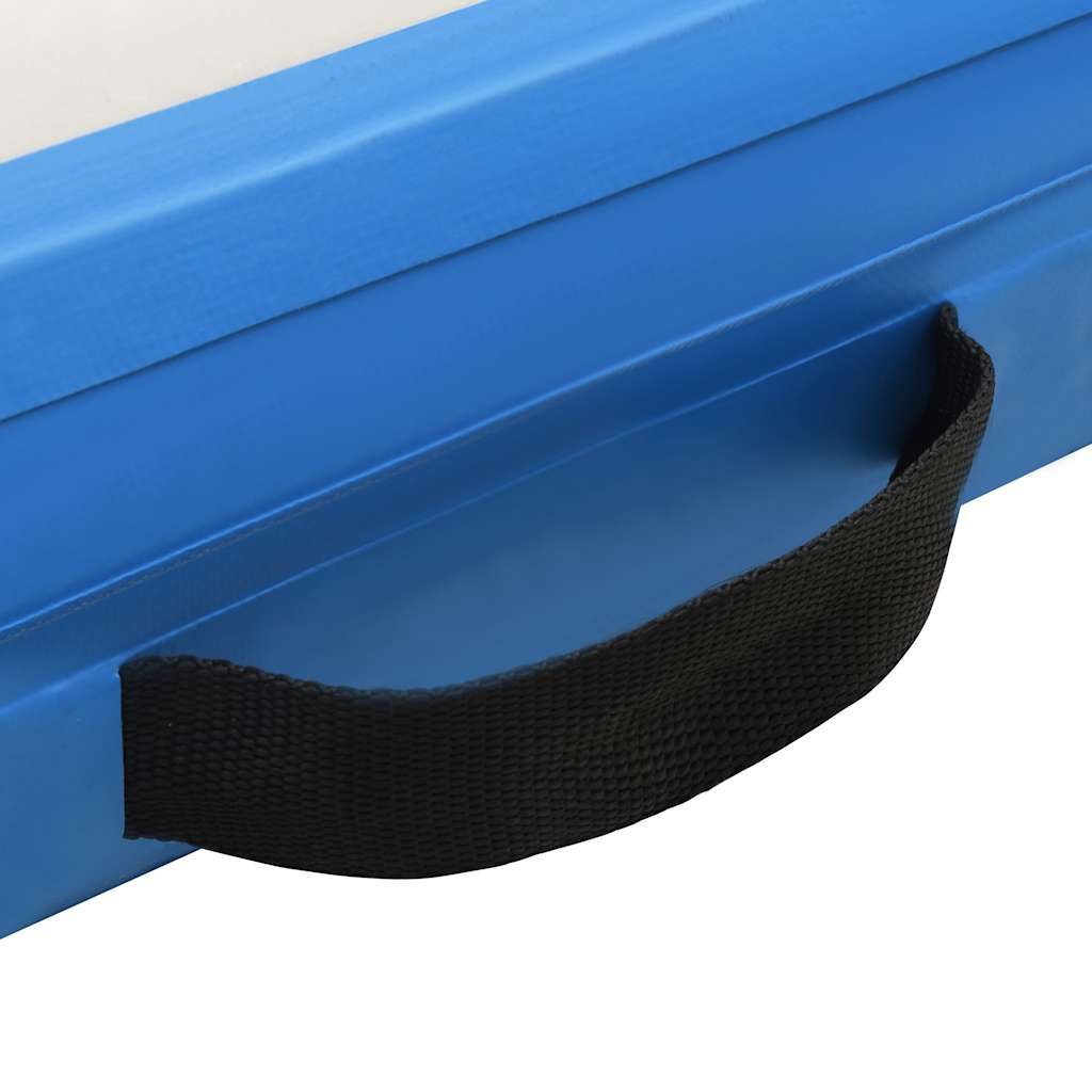 oppustelig platform 300x150x15 cm blå og hvid