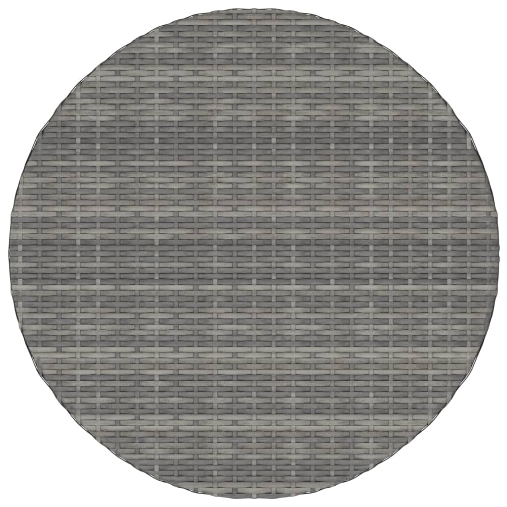 havebord 70x70x73 cm polyrattan grå