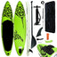 oppusteligt paddleboardsæt 305x76x15 cm grøn