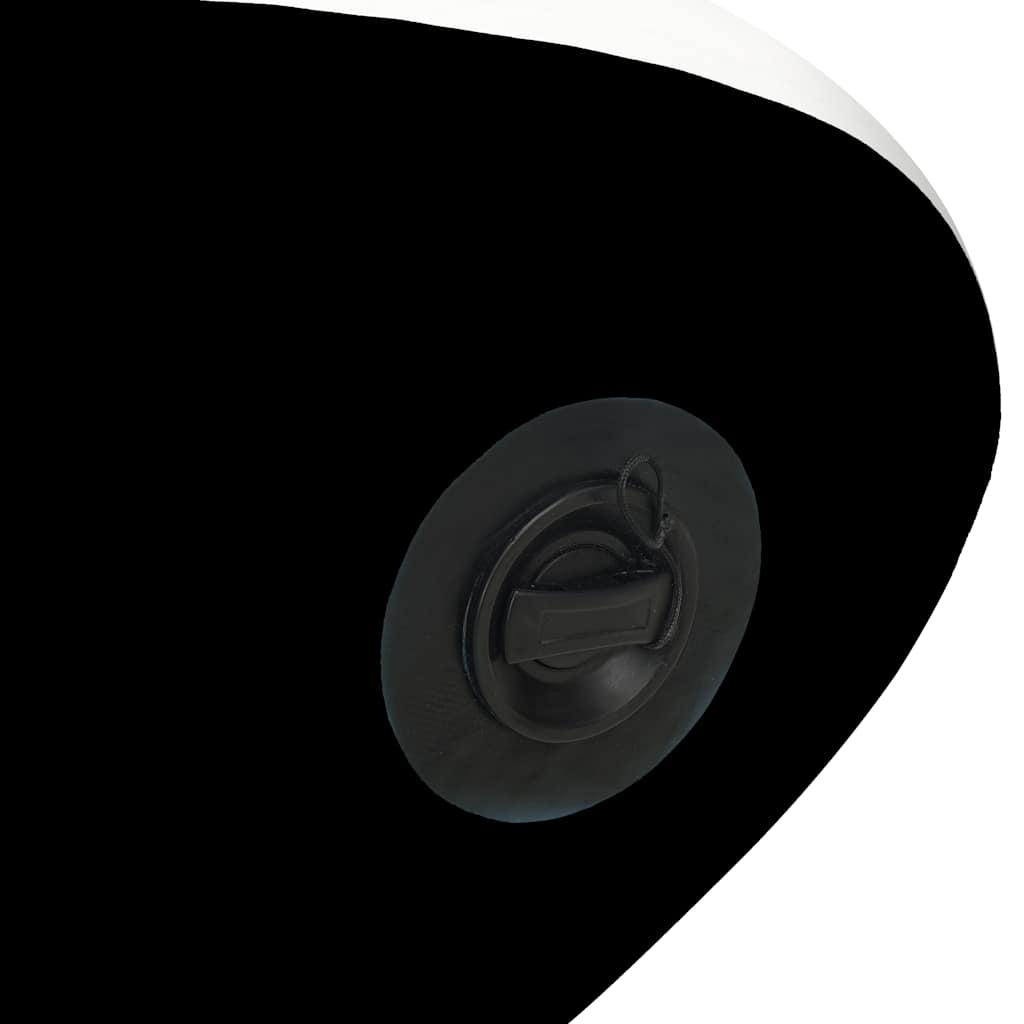 oppusteligt paddleboardsæt 305x76x15 cm sort
