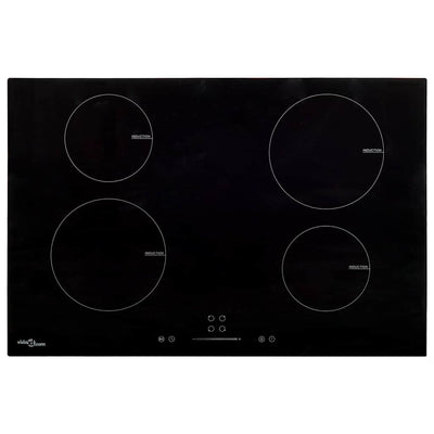 induktionskogeplade med 4 zoner Touch Control 7000 W 77 cm glas