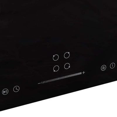induktionskogeplade med 4 zoner Touch Control 7000 W 77 cm glas